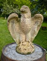 Pair of Large Old Weathered Eagle Statues or Pillar Caps (3 of 9) Pair of Large Old Weathered Eagle Statues or Pillar Caps (3 of 9)
