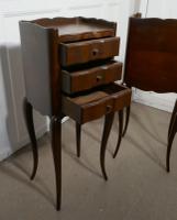 Pair of French Dark Walnut Bedside Cabinets with Drawers (2 of 5) Pair of French Dark Walnut Bedside Cabinets with Drawers (2 of 5)