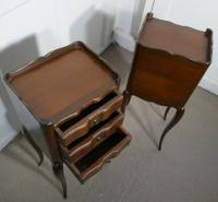 Pair of French Dark Walnut Bedside Cabinets with Drawers (4 of 5) Pair of French Dark Walnut Bedside Cabinets with Drawers (4 of 5)