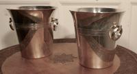 Fine Pair of French Art Deco Style Wine Coolers, Champagne Ice Buckets (3 of 6) Fine Pair of French Art Deco Style Wine Coolers, Champagne Ice Buckets (3 of 6)