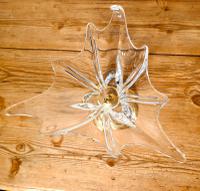 Large French Art Glass & Brass Tazza Dish (3 of 6) Large French Art Glass & Brass Tazza Dish (3 of 6)