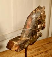 Primitive Architectural Carved Wood Mounted Indian Horse Head (3 of 6) Primitive Architectural Carved Wood Mounted Indian Horse Head (3 of 6)