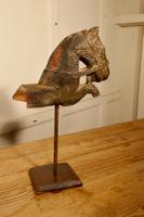 Primitive Architectural Carved Wood Mounted Indian Horse Head (2 of 6) Primitive Architectural Carved Wood Mounted Indian Horse Head (2 of 6)