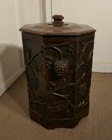 Arts & Crafts Carved Oak Lined Coal or Log Bucket (4 of 8) Arts & Crafts Carved Oak Lined Coal or Log Bucket (4 of 8)