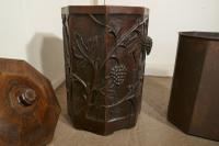 Arts & Crafts Carved Oak Lined Coal or Log Bucket (2 of 8) Arts & Crafts Carved Oak Lined Coal or Log Bucket (2 of 8)