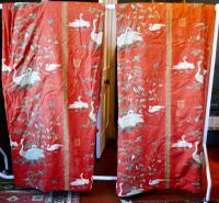 A Very Large Pair of Lined Greeff Vintage Curtains “Aviary From the Emperors” Fabric (8 of 9) A Very Large Pair of Lined Greeff Vintage Curtains “Aviary From the Emperors” Fabric (8 of 9)