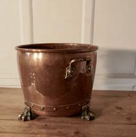 19th Century Copper Log Bin Cauldron (3 of 7) 19th Century Copper Log Bin Cauldron (3 of 7)