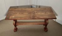 A Chunky Solid Elm Farmhouse Coffee Table (4 of 5) A Chunky Solid Elm Farmhouse Coffee Table (4 of 5)