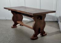 A Chunky Solid Elm Farmhouse Coffee Table (5 of 5) A Chunky Solid Elm Farmhouse Coffee Table (5 of 5)