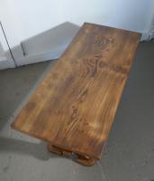 A Chunky Solid Elm Farmhouse Coffee Table (2 of 5) A Chunky Solid Elm Farmhouse Coffee Table (2 of 5)