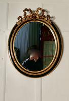 Large French Ebonised & Gilt Oval Wall Mirror (2 of 7) Large French Ebonised & Gilt Oval Wall Mirror (2 of 7)