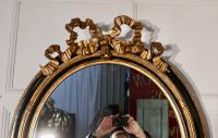 Large French Ebonised & Gilt Oval Wall Mirror (6 of 7) Large French Ebonised & Gilt Oval Wall Mirror (6 of 7)