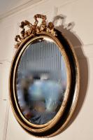 Large French Ebonised & Gilt Oval Wall Mirror (3 of 7) Large French Ebonised & Gilt Oval Wall Mirror (3 of 7)