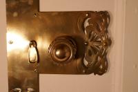 Large Art Nouveau Brass Front Door Plate with Knob & Escutcheon (4 of 5) Large Art Nouveau Brass Front Door Plate with Knob & Escutcheon (4 of 5)