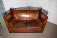 Large Dark Tan Leather Knole Settee (2 of 9) Large Dark Tan Leather Knole Settee (2 of 9)