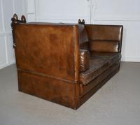 Large Dark Tan Leather Knole Settee (8 of 9) Large Dark Tan Leather Knole Settee (8 of 9)
