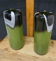 Pair of Tall Mid Century Glass Art Glass Vases (2 of 6) Pair of Tall Mid Century Glass Art Glass Vases (2 of 6)
