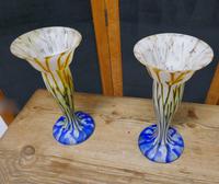 Stunning Pair of French 19th Century End of Day Vases (2 of 6) Stunning Pair of French 19th Century End of Day Vases (2 of 6)