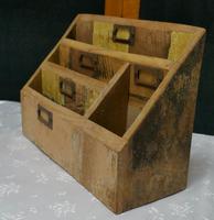 Distressed Industrial Look Desk Top Stationary Box Letter Rack (2 of 8) Distressed Industrial Look Desk Top Stationary Box Letter Rack (2 of 8)