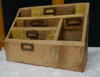 Distressed Industrial Look Desk Top Stationary Box Letter Rack (8 of 8) Distressed Industrial Look Desk Top Stationary Box Letter Rack (8 of 8)