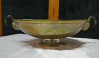Indian Beaten Brass Oval Dish with Swan Handles (5 of 7) Indian Beaten Brass Oval Dish with Swan Handles (5 of 7)
