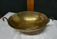 Indian Beaten Brass Oval Dish with Swan Handles (6 of 7) Indian Beaten Brass Oval Dish with Swan Handles (6 of 7)