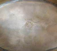 Indian Beaten Brass Oval Dish with Swan Handles (7 of 7) Indian Beaten Brass Oval Dish with Swan Handles (7 of 7)