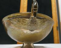 Indian Beaten Brass Oval Dish with Swan Handles (2 of 7) Indian Beaten Brass Oval Dish with Swan Handles (2 of 7)