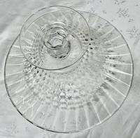 Large French Tazza Diamond Patterned Crystal Pedestal Fruit Dish (6 of 8) Large French Tazza Diamond Patterned Crystal Pedestal Fruit Dish (6 of 8)