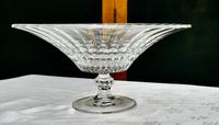 Large French Tazza Diamond Patterned Crystal Pedestal Fruit Dish (7 of 8) Large French Tazza Diamond Patterned Crystal Pedestal Fruit Dish (7 of 8)
