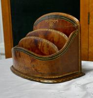 Charming Tooled Leather Stationary or Letter Box (2 of 6) Charming Tooled Leather Stationary or Letter Box (2 of 6)