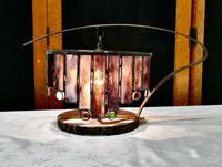 French Arts & Crafts Amethyst Leaded Glass Table Lamp (7 of 9) French Arts & Crafts Amethyst Leaded Glass Table Lamp (7 of 9)
