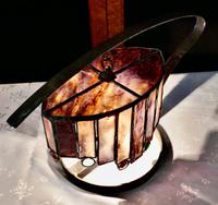 French Arts & Crafts Amethyst Leaded Glass Table Lamp (2 of 9) French Arts & Crafts Amethyst Leaded Glass Table Lamp (2 of 9)