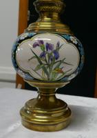 French Napoleon III Ceramic Oil Lamp Decorated with Birds & Flowers (4 of 5) French Napoleon III Ceramic Oil Lamp Decorated with Birds & Flowers (4 of 5)