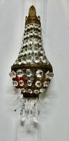Pair of French Brass & Crystal Chandelier Wall Lamps (3 of 5) Pair of French Brass & Crystal Chandelier Wall Lamps (3 of 5)