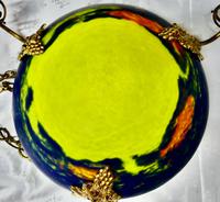 Superb Art Deco Painted Glass 3 Branch Centre Light (10 of 11) Superb Art Deco Painted Glass 3 Branch Centre Light (10 of 11)