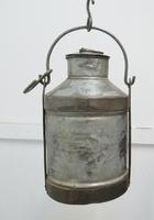 Large 19th Century Galvanised Metal Milk Churn with Iron Strapping (3 of 6) Large 19th Century Galvanised Metal Milk Churn with Iron Strapping (3 of 6)