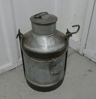 Large 19th Century Galvanised Metal Milk Churn with Iron Strapping (4 of 6) Large 19th Century Galvanised Metal Milk Churn with Iron Strapping (4 of 6)