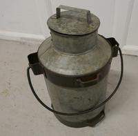 19th Century Galvanised Metal Milk Churn with Iron Strapping (3 of 4) 19th Century Galvanised Metal Milk Churn with Iron Strapping (3 of 4)
