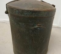19th Century Large Heavy Metal Lockable Grain Storage Bin (3 of 7) 19th Century Large Heavy Metal Lockable Grain Storage Bin (3 of 7)