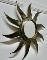French Retro Sunburst Industrial Look Polished Steel Mirror (3 of 5) French Retro Sunburst Industrial Look Polished Steel Mirror (3 of 5)