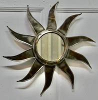 French Retro Sunburst Industrial Look Polished Steel Mirror (5 of 5) French Retro Sunburst Industrial Look Polished Steel Mirror (5 of 5)