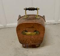 Superb Large Arts and Crafts Copper Helmet Coal Scuttle (3 of 6) Superb Large Arts and Crafts Copper Helmet Coal Scuttle (3 of 6)