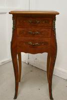 Pair of Inlaid French Marquetry Bombe Shaped Bedside Cupboards (2 of 5) Pair of Inlaid French Marquetry Bombe Shaped Bedside Cupboards (2 of 5)