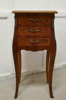 Pair of Inlaid French Marquetry Bombe Shaped Bedside Cupboards (3 of 5) Pair of Inlaid French Marquetry Bombe Shaped Bedside Cupboards (3 of 5)