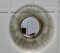 Large French Mid Century Sunburst-Starburst Steel Mirror (2 of 8) Large French Mid Century Sunburst-Starburst Steel Mirror (2 of 8)