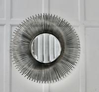 Large French Mid Century Sunburst-Starburst Steel Mirror (7 of 8) Large French Mid Century Sunburst-Starburst Steel Mirror (7 of 8)