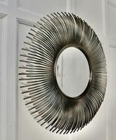 Large French Mid Century Sunburst-Starburst Steel Mirror (6 of 8) Large French Mid Century Sunburst-Starburst Steel Mirror (6 of 8)