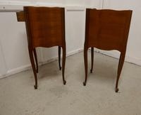 Pair of French. 3 Drawer Cherrywood Bedside Cabinets (4 of 4) Pair of French. 3 Drawer Cherrywood Bedside Cabinets (4 of 4)