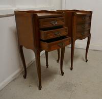 Pair of French. 3 Drawer Cherrywood Bedside Cabinets (3 of 4) Pair of French. 3 Drawer Cherrywood Bedside Cabinets (3 of 4)